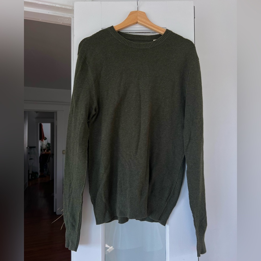 Original Penguin forest green ribbed sweater - size medium